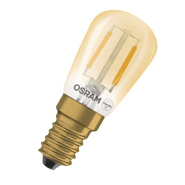 LED lamp 1906 T26 1.6W 824 230V E14 filament gold image 1