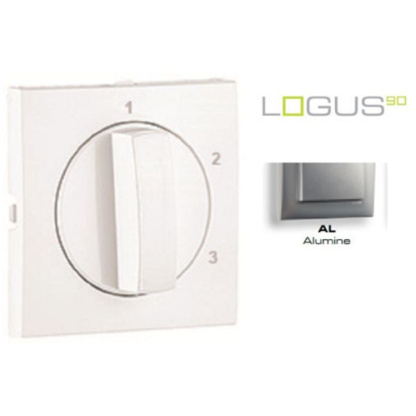 COVER PLATE F/3 POSIT ROTARY SWITCH ALUMINIUM image 1