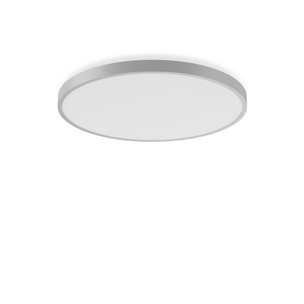 TRIONA round, 76 W, 7200 lm, 827-865, silver, DALI Ceiling and wall lu image 1
