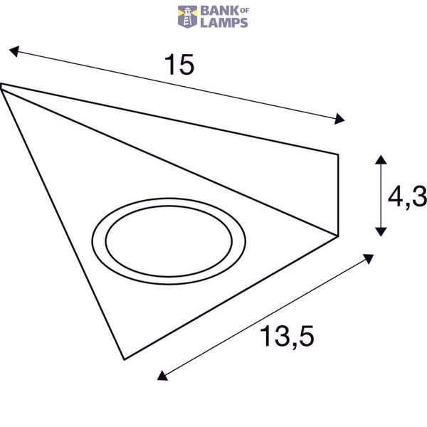 Triangular installation housing for DL 126 recessed fitting image 3