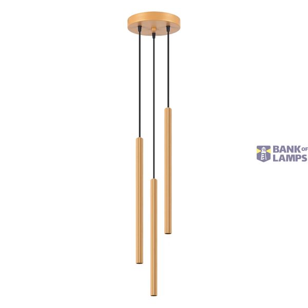 Pendant lamp ARCHE 3P gold image 1