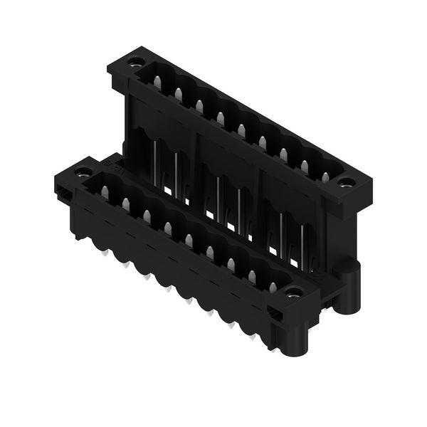 PCB plug-in connector, male header, Flange / Solder flange, THT/THR solder connection, 5.08 mm, Number of poles: 18, 180°, Solder pin length (l): 3.2 mm, tinned, black, Box image 2