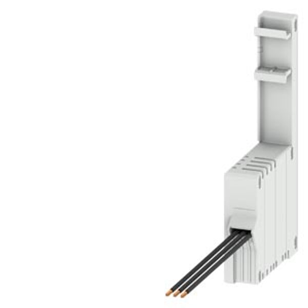 Busbar adapter compact universal with fuse module with DIN mounting rail image 1