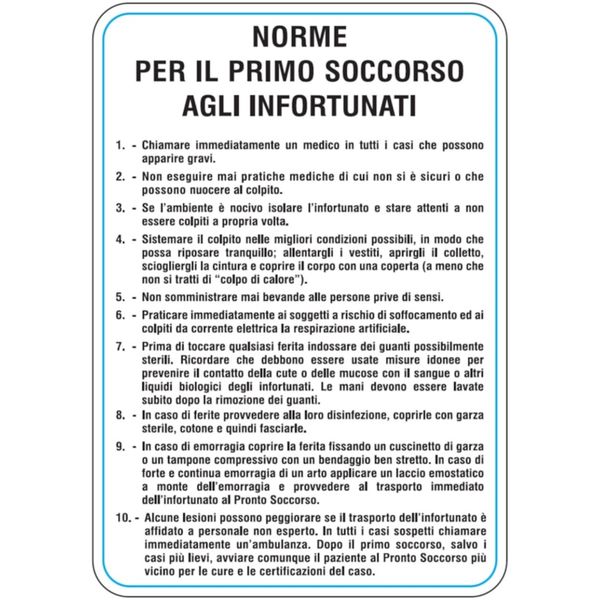 Safety rules sign - Al - Dimensions: 330x470 mm image 1