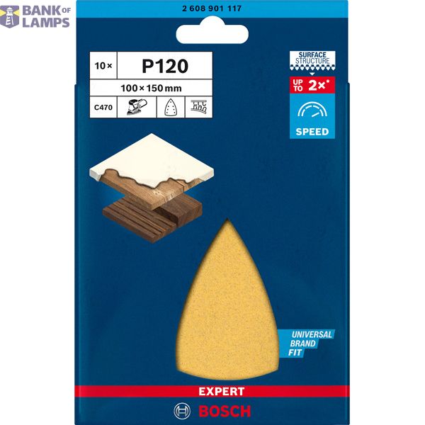 EXPERT C47 Sandpaper with 7 holes for Multi Sanders 1 x 15 mm, G 12 1-pc image 2