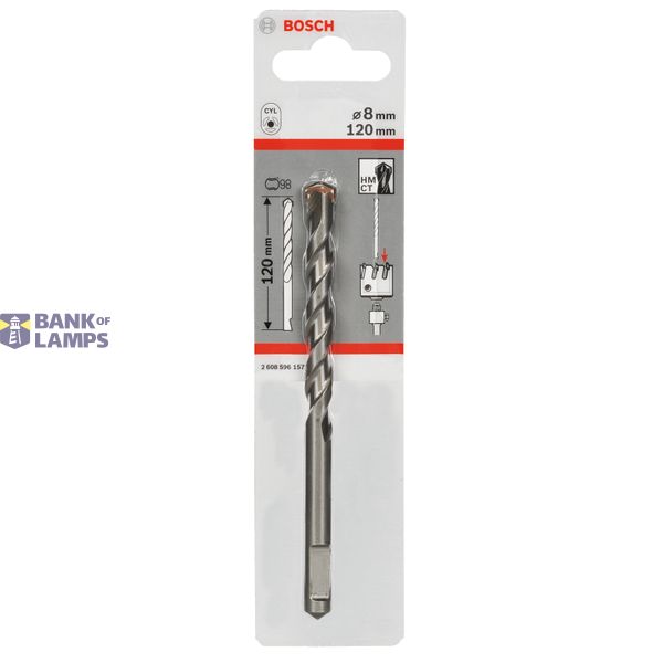 Pilot drill bit for shank for hex adapter and SDS-plus 8 mm, 120 mm image 2