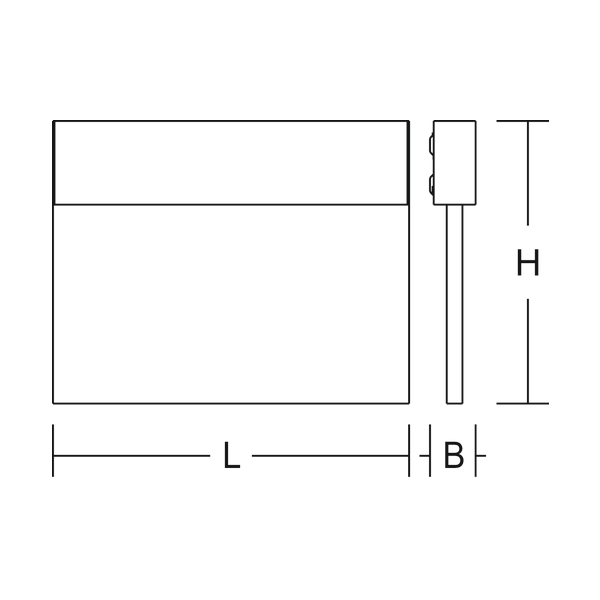 HALYXX, 5,8 W, black, on/off Wall luminaires, L 340 B 40 H 270, SBS, 3 image 4
