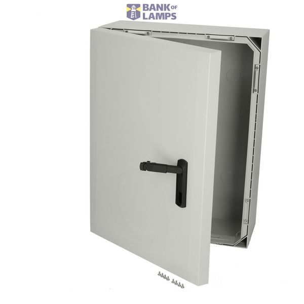 Polycarbonate enclosure, 800x600x300mm, fitted with Mounting plate image 4