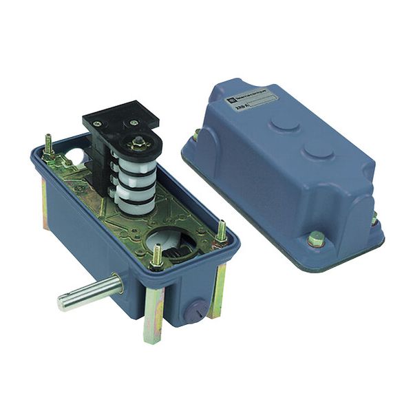 Standard duty screw limit switch, XR and XF, bare drive shaft, 4 C/O, 210:1, right hand image 1