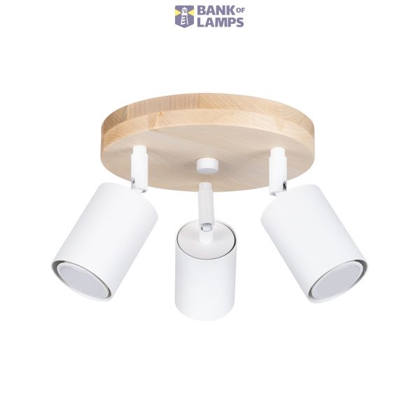 CEILING LAMP VERDO 3P WHITE GU10 3X10W IP20 image 5