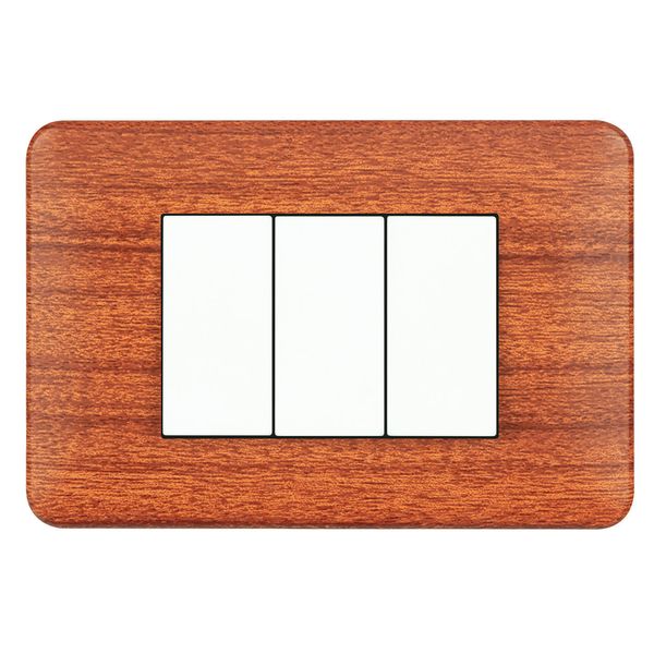 FRAME 3 MOD F/ ADAPTER 3 MOD MAHOGANY image 1