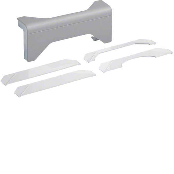 Branch on floor ducts hfr to skirting board duct SL 20x55mm décor aluminium image 1