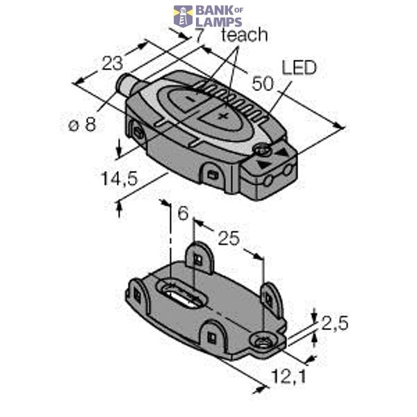Photoelectric Sensor Photoelectric Sensor for Plastic Fibers   FI22FPQ image 1