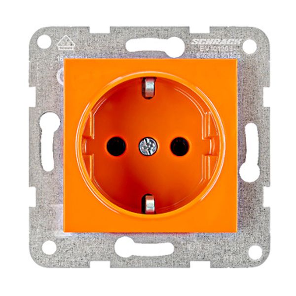 Socket outlet, cage clamps, orange image 1