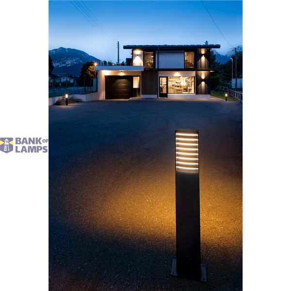 RASTERLYS POLE 70, floor lamp, 2700/3000K, IP65, rectangular, anthracite image 3