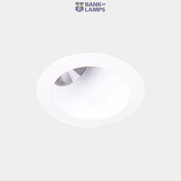 Downlight Play Deco Asymmetrical Round Fixed Emergency 6.4W LED warm-white 2700K CRI 90 26.9º ON-OFF White/white IP54 528lm image 1