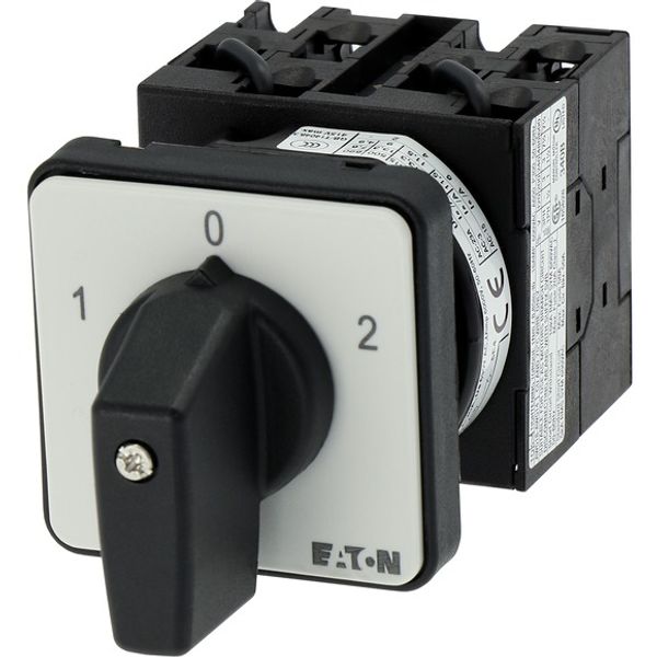T0-3-8401/E Reversing switches, T0, 20 A, flush mounting, 3 contact unit(s), Contacts: 5, 60 °, maintained, With 0 (Off) position, 1-0-2, Design number 8401 image 4