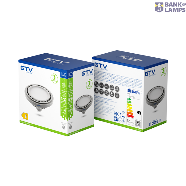 LED LIGHT SOURCE, A-G, ES111, 4000K, GU10, 12,5W, AC220-240V, 120°, 1250lm, 109mA, gray image 2