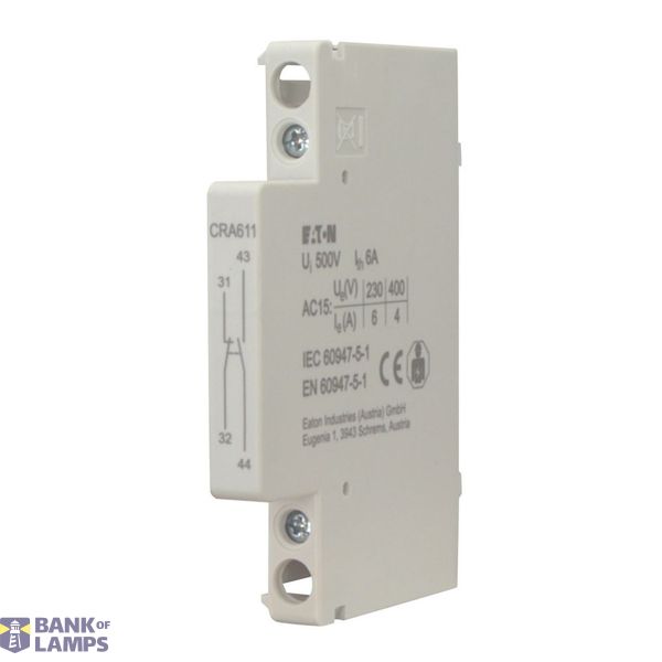 Auxiliary contact, 6A,  1NO+1NC image 1