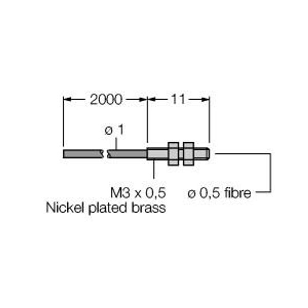 Plastic Fiber Single Conductor — Jacketed Optical Cable Made of Plastic Fiber   PIT26U image 1
