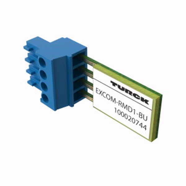excom I/O System Resistor Module for Suppressing Diagnostic Messages   excom-RMD1-BU image 1
