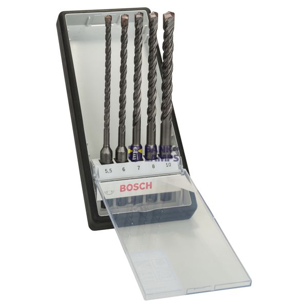 5-piece Robust Line SDS plus-5 hammer drill bit set 5.5 - 10 mm image 1
