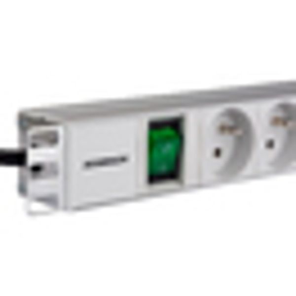 19" PDU, 8xUTE, On/Off-Switch, Profile ALU 1U, 2m-cable image 11