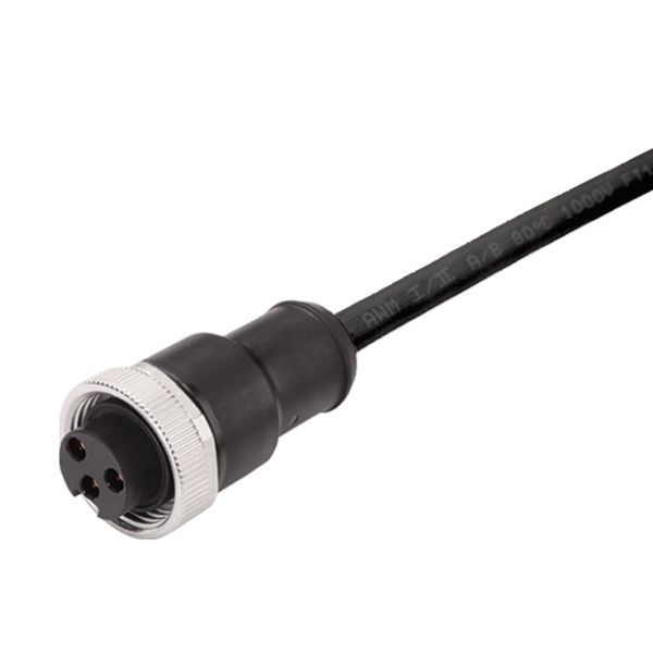Sensor/actuator line, One end without connector, 7/8", Number of poles : 4 (3 + PE), 2 m, Female socket, straight, Shielded: No, LED: No, Sheath material: PUR, Halogen: No image 1