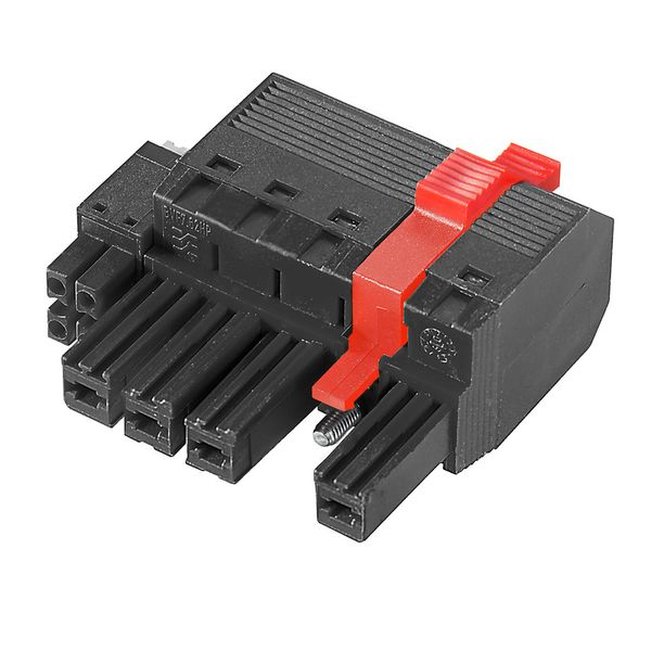 PCB plug-in connector, female plug, 7.62 mm, Number of poles: 2, 180°, PUSH IN with actuator, PUSH IN without actuator, Clamping range, max. : 10 mm², Box image 1
