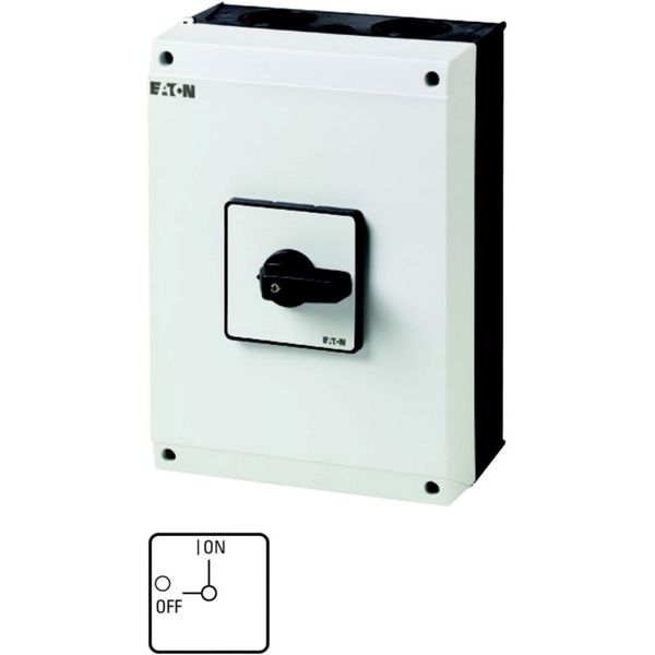 T5-4-8344/I5 On-Off switch, T5, 100 A, surface mounting, 4 contact unit(s), 8-pole, with black thumb grip and front plate image 3
