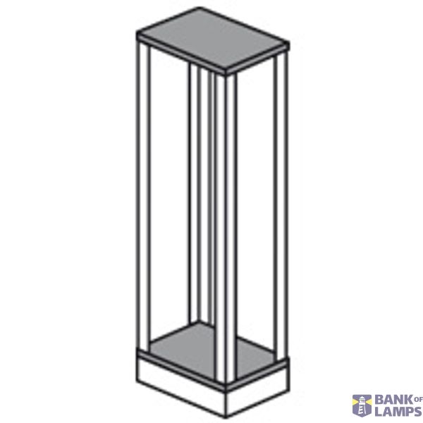 Roof base for cable sleeves XL³ 4000 - depth 475 mm - width 475 mm image 2