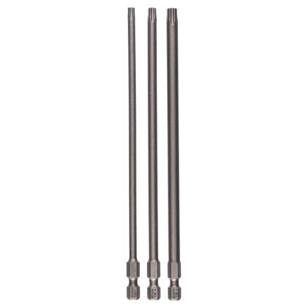 3-piece screwdriver bit set, Extra Hard T20; T25; T30; 152 mm image 1