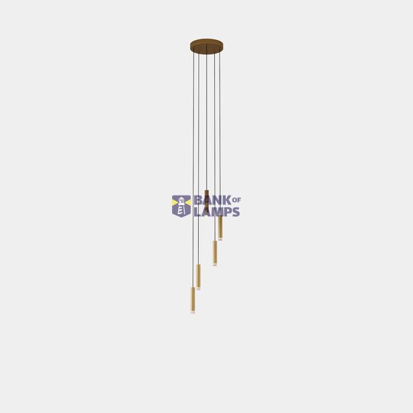 Pendant Candle XS 5Bodies Chandelier LED 15.6W 2700K Black 844lm image 1