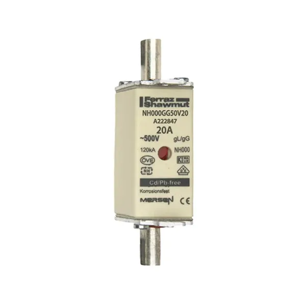 Fuse-link NH000 gG 500VAC 20A live tags Double indicator By 3 image 2
