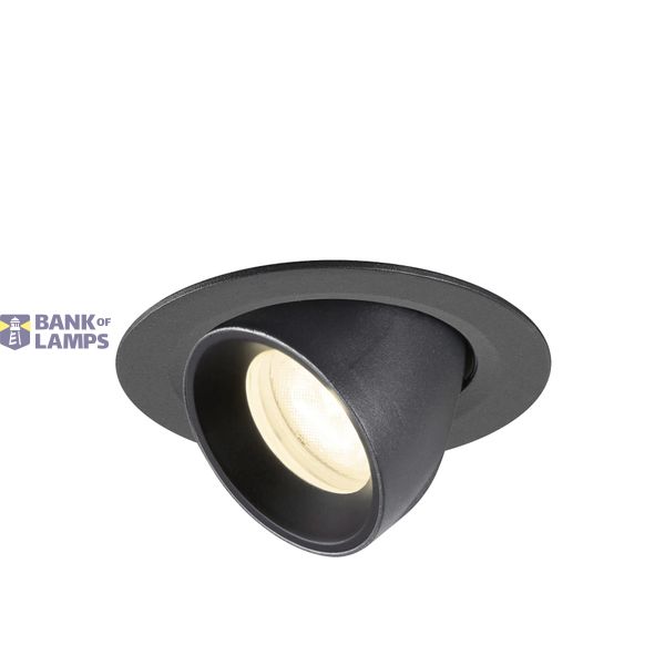 NUMINOS© GIMBLE XS, recessed CL 4000K, 55ø, IP20, round bl image 1