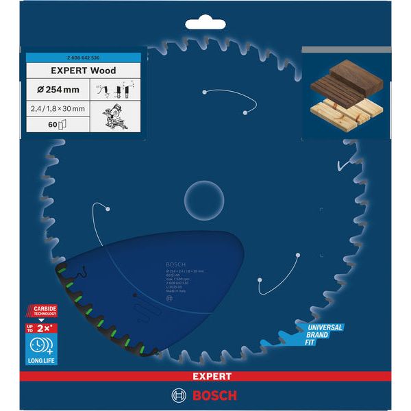 Expert for Wood circular saw blade 254 x 30 x 2,3 mm, 60 image 2