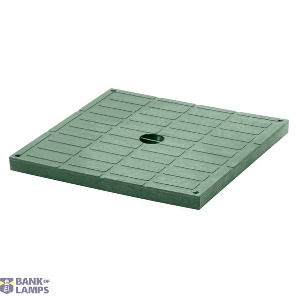 HIGH RESISTANCE CLOSED COVER - GREEN - FOR SQUARE ACCES CHAMBER 550X550X520 image 1