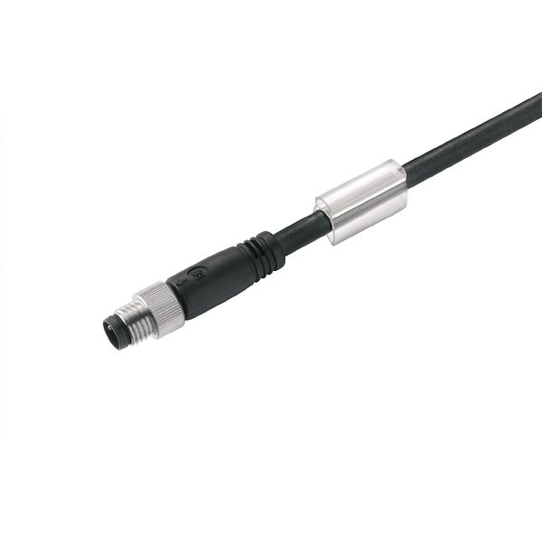 Sensor/actuator line, One end without connector, M8, Number of poles : 3, 0.1 m, pin, straight, Shielded: No, LED: No, Sheath material: PUR, Halogen: No image 3