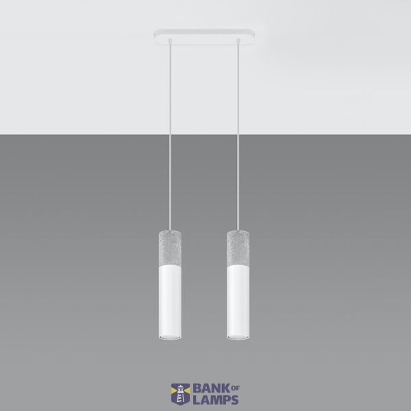 HANGING LAMP BORGIO 2 WHITE GU10 2X40W IP20 image 3