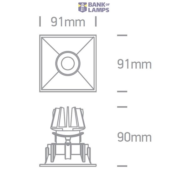 WHITE COB 11W WW IP20 38deg 230V ADJUSTABLE DARK LIGHT image 2