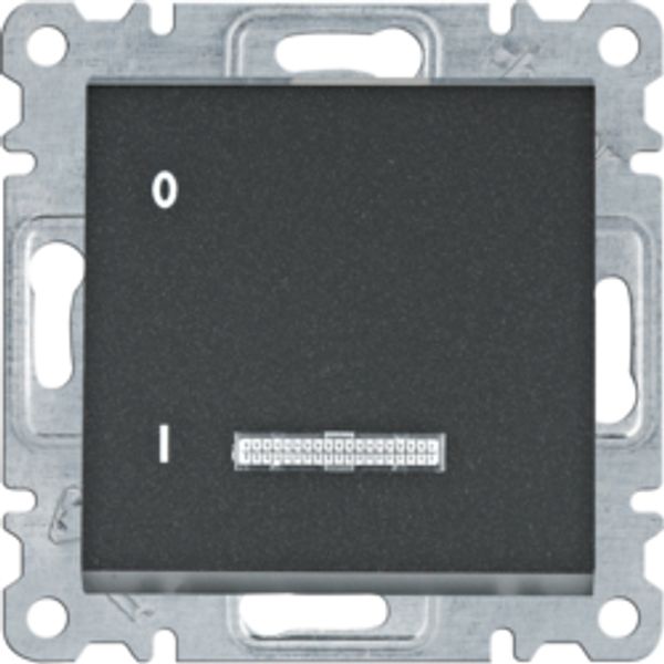 Interrupt SA with indicator light 16A - black Ss/Vis image 1