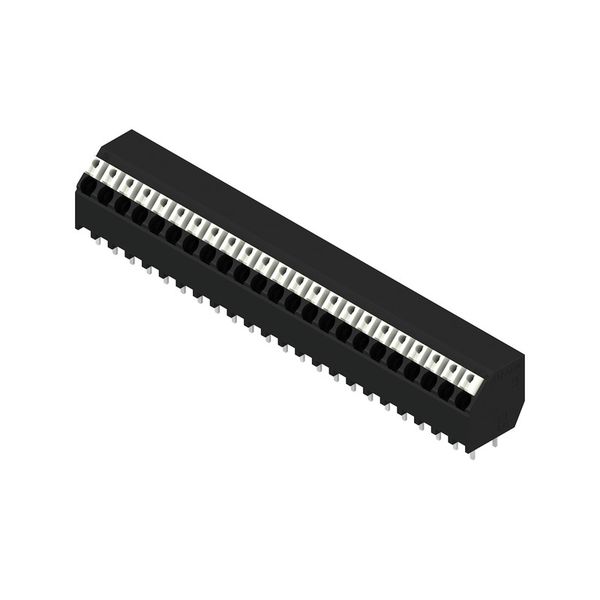 Printed circuit board terminals, 3.81 mm, Number of poles: 23, 135°, Solder pin length (l): 3.5 mm, black, PUSH IN with actuator, Clamping range, max. : 1.5 mm², Tube image 2