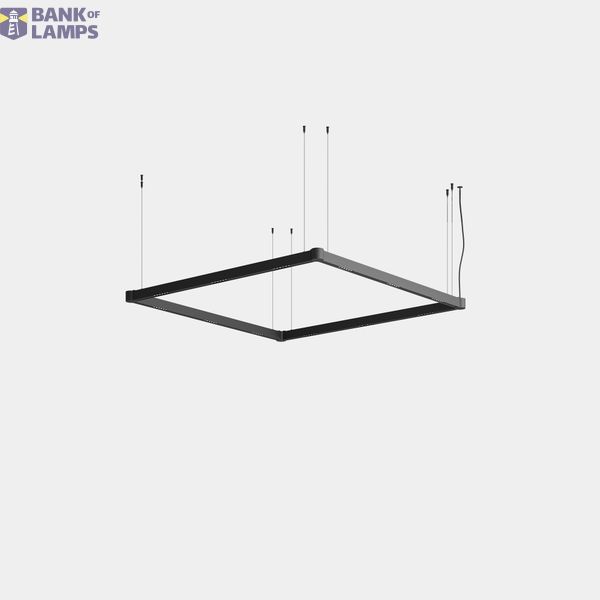 Lineal lighting system Apex Square Pendant 2000mm 153.6W LED warm-white 2700K CRI 90 ON-OFF White IP20 12504lm image 1