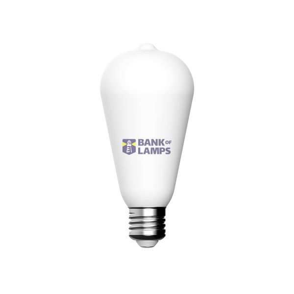 LED Porcelain Effect Light Bulb CRI 95 ST64 7W 640Lm E27 2700K Dimmable - P02 image 1