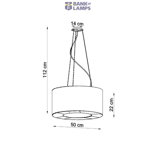 Chandelier SATURNO 50 black image 6