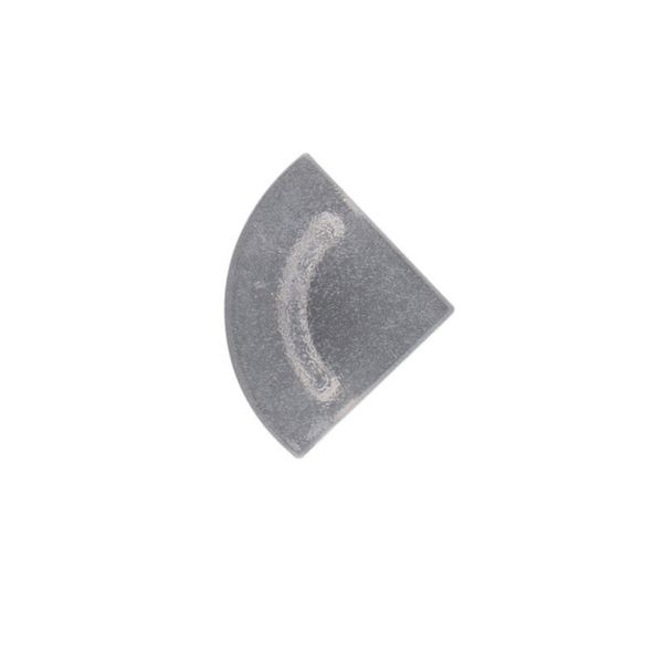 End cap for RB without hole, silver color, 1pc image 1