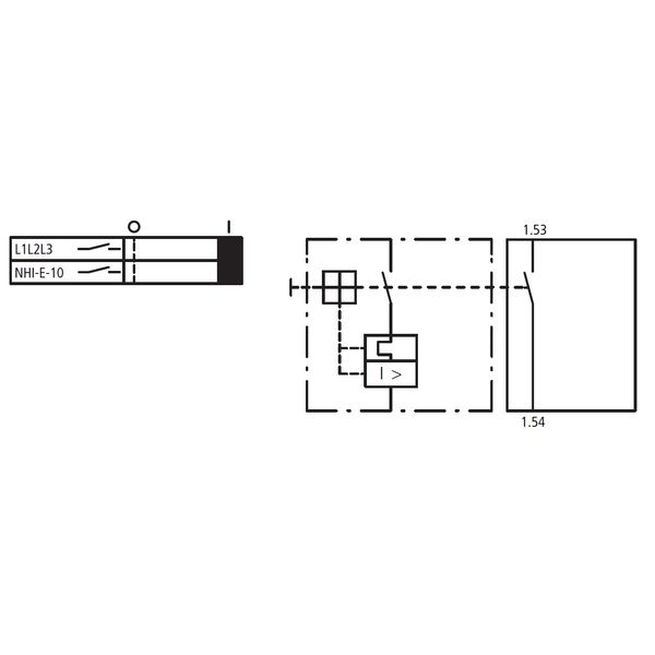 Auxiliary contact front, 1NO image 3