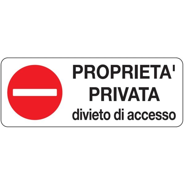 Private property sign - 330x125 mm image 1
