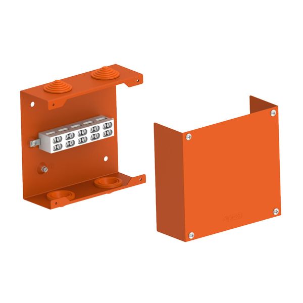 FIRE RESISTANT METAL BOX 5 PCS DOUBLE TERMINALS 16 MM2 image 1
