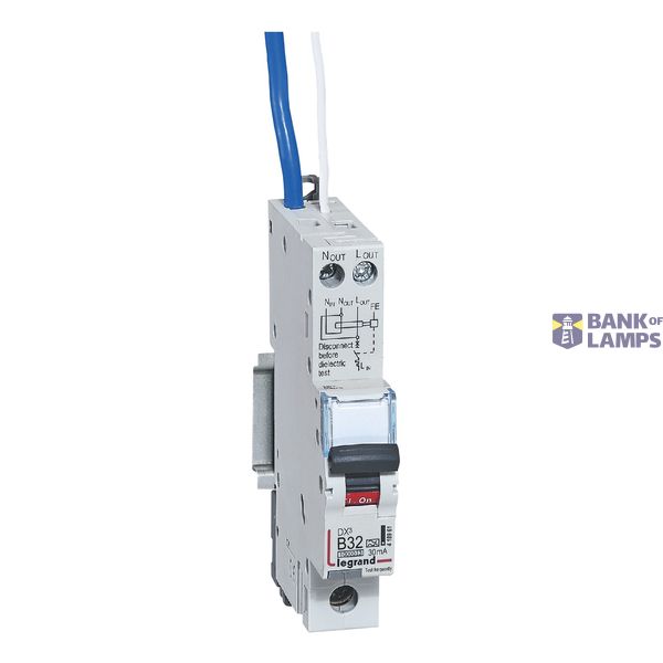 RCBO DX3 10000A 1 pole 32A curve B type A 30mA image 2